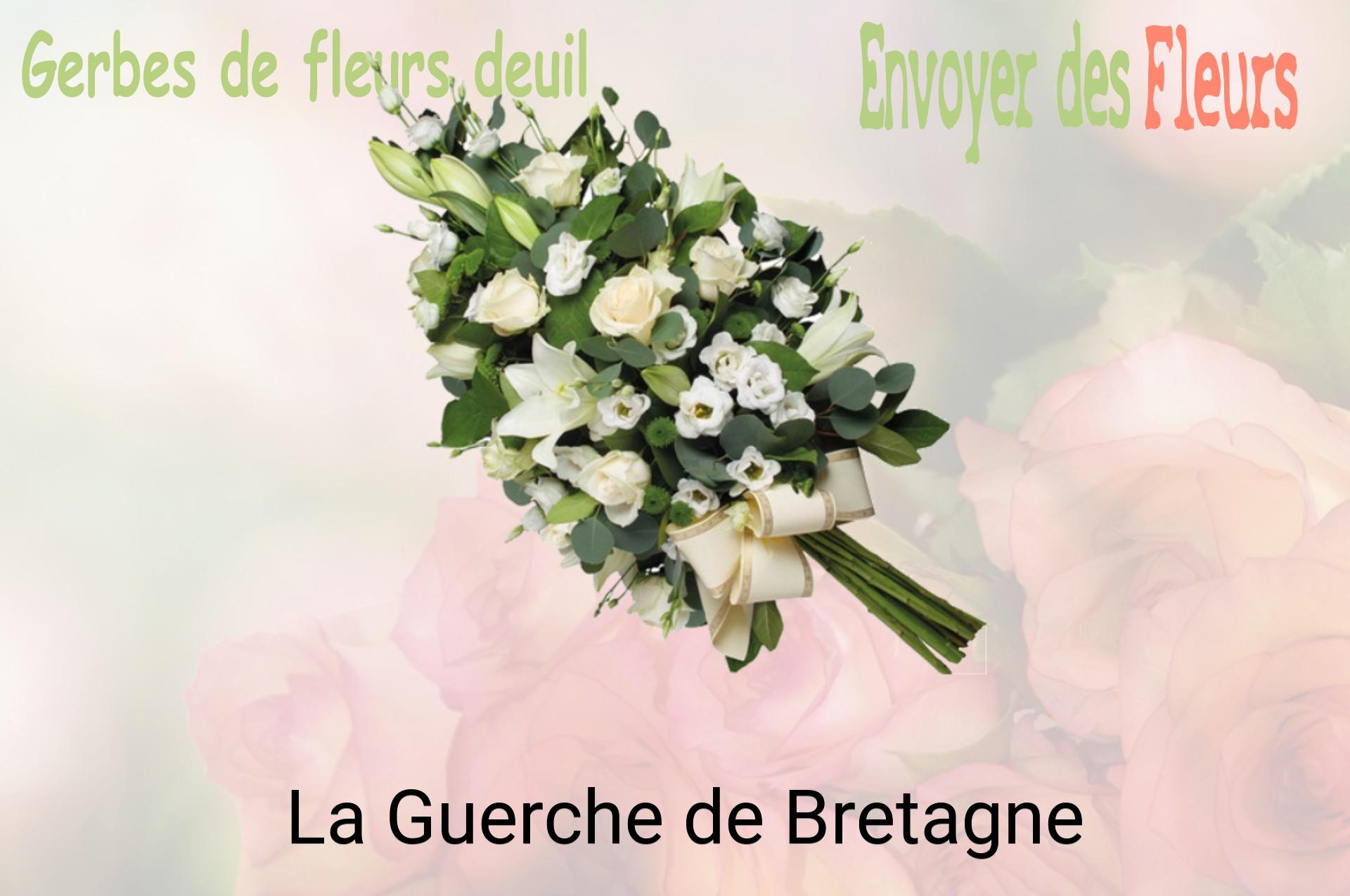 Gerbe de fleurs de deuil livrée à La Guerche-de-Bretagne